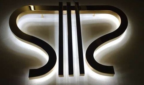 金屬背發光字