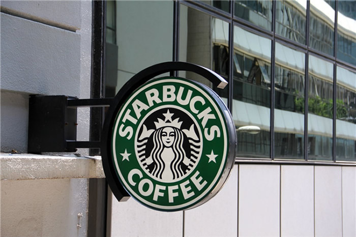 星巴克咖啡店雙面側翼燈箱